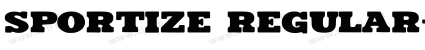 Sportize Regular字体转换